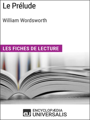 cover image of Le Prélude de William Wordsworth